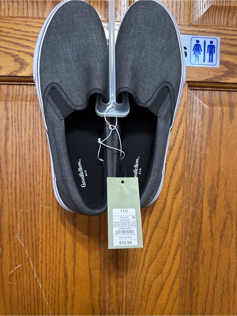 Goodfellow & Co Men's 11.5 Slip-On Loafers - Charcoal Gray
